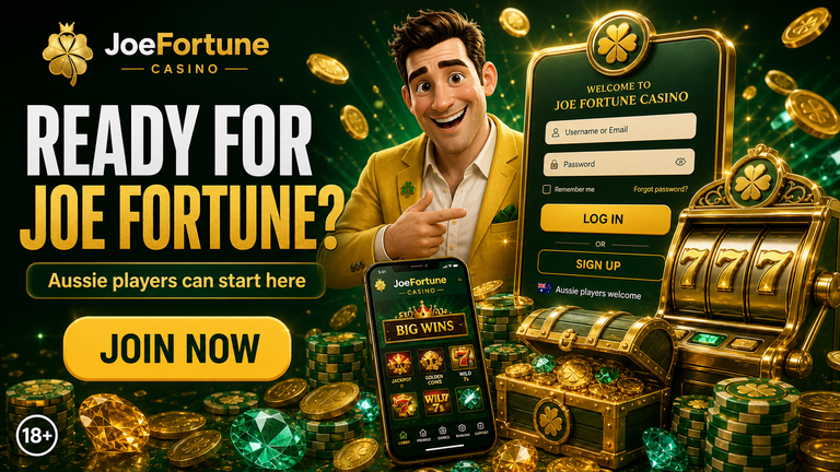 Joe Fortune secure mobile login account access