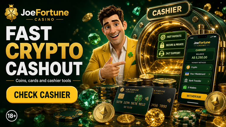 Joe Fortune withdrawals and payout flow