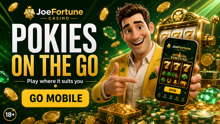 Joe Fortune mobile casino access on iOS and Android